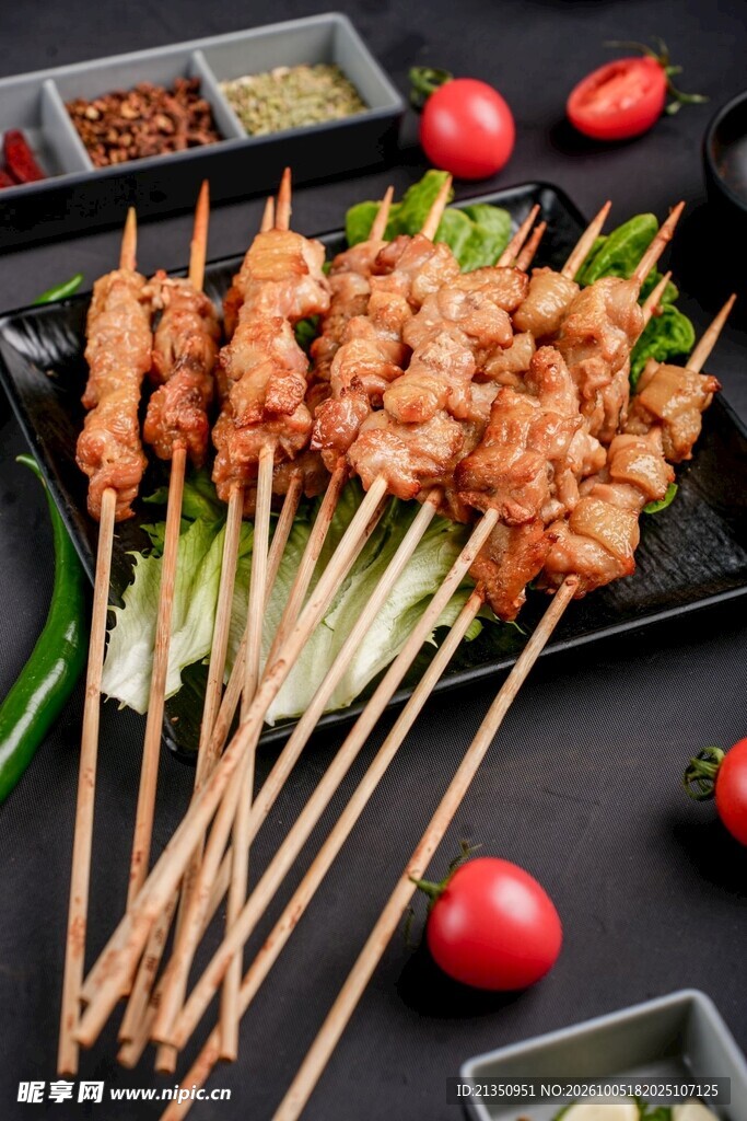 生鲜烧烤小肉串食材