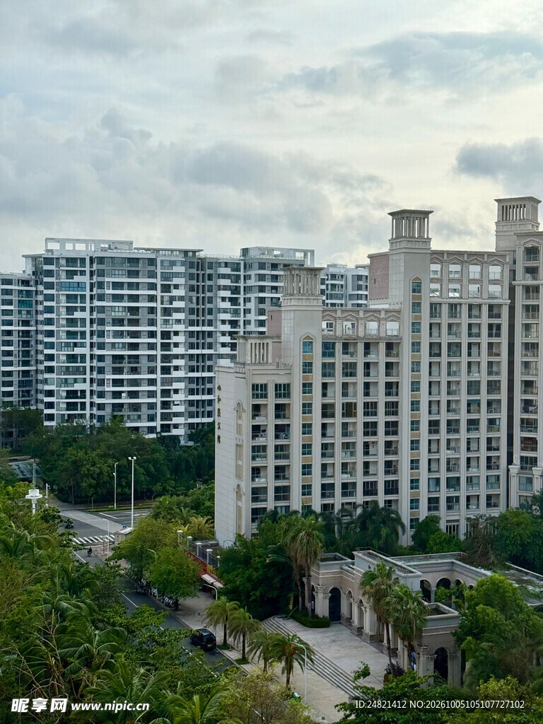 城市高层住宅建筑群