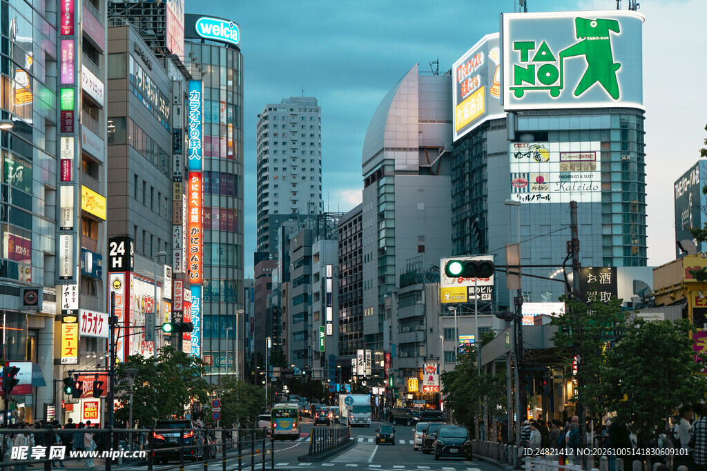东京涩谷城市街景
