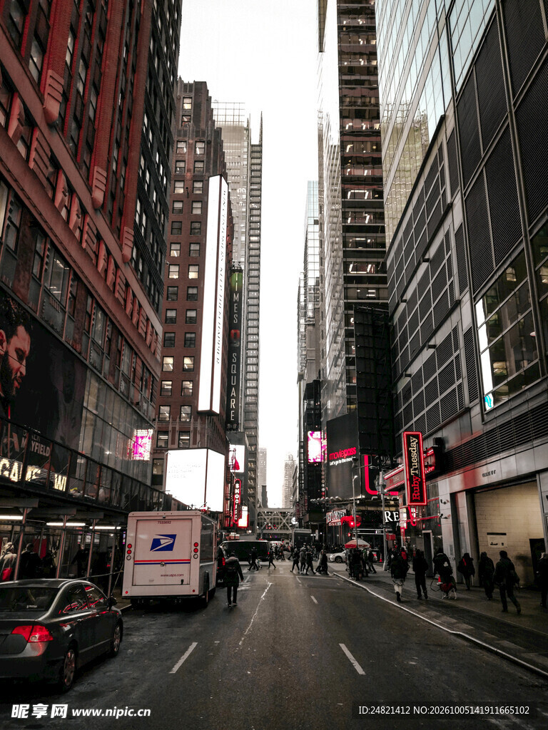 纽约曼哈顿城市街景