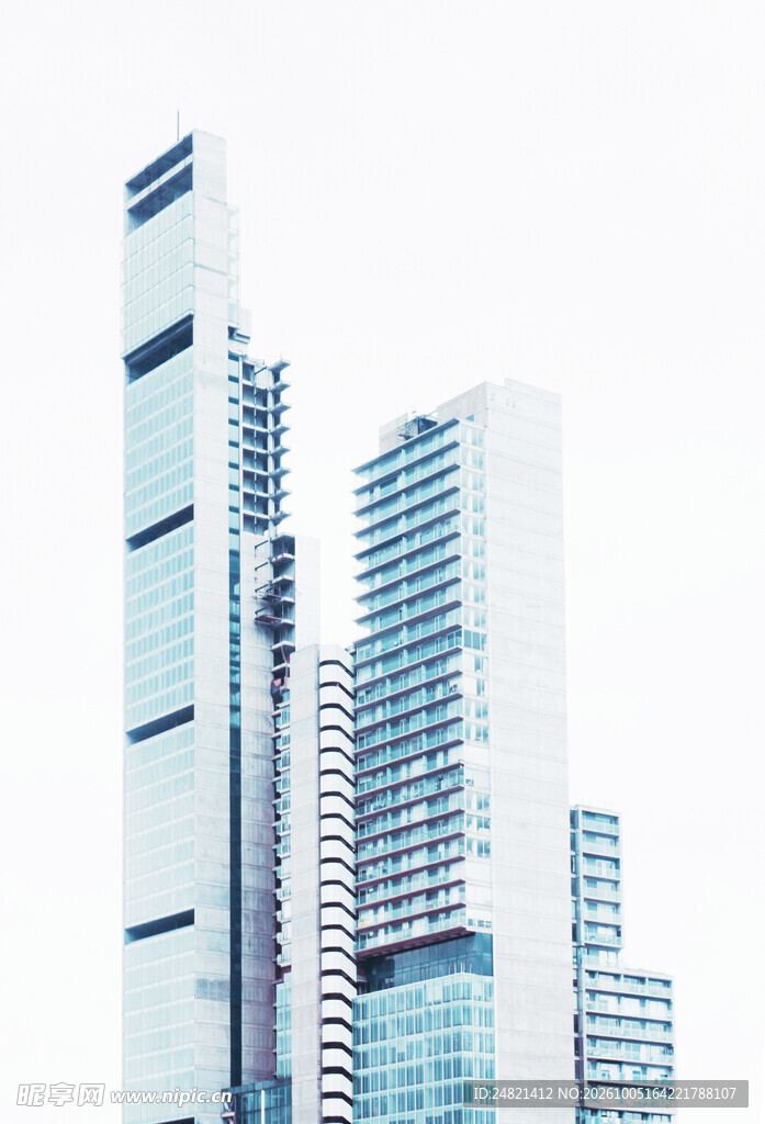 现代城市摩天建筑群