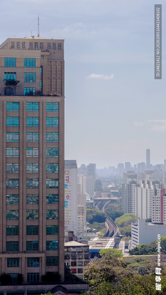 城市高层写字楼远景