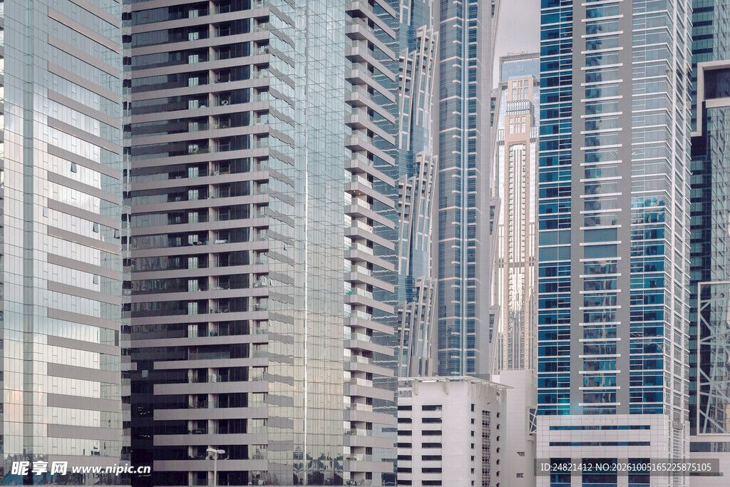 城市高层商务建筑群