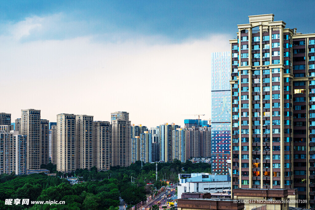 城市高层住宅建筑群