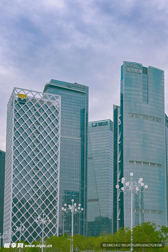 城市高层商务建筑群