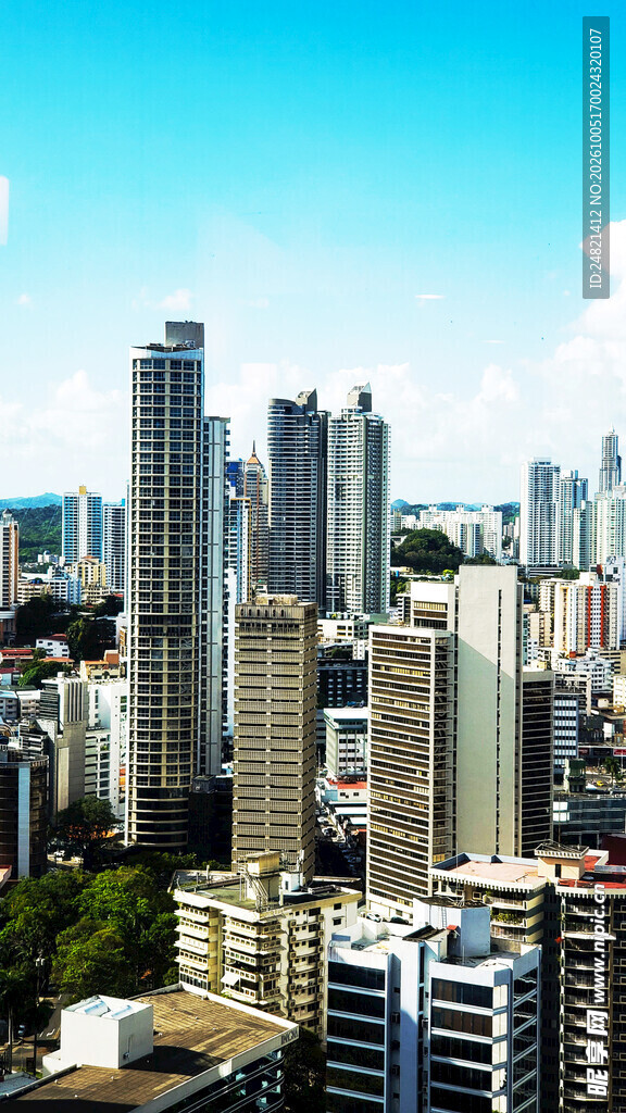 都市高层建筑群景观
