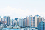 城市高楼建筑群全景