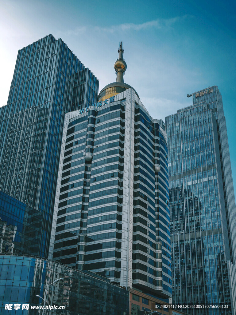 城市摩天商务建筑群