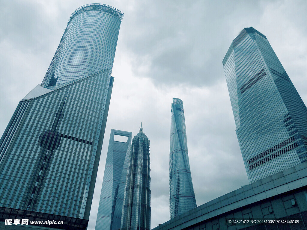 陆家嘴摩天建筑群