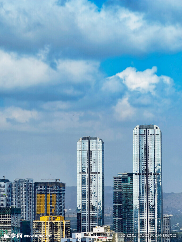 城市天际线高楼景观
