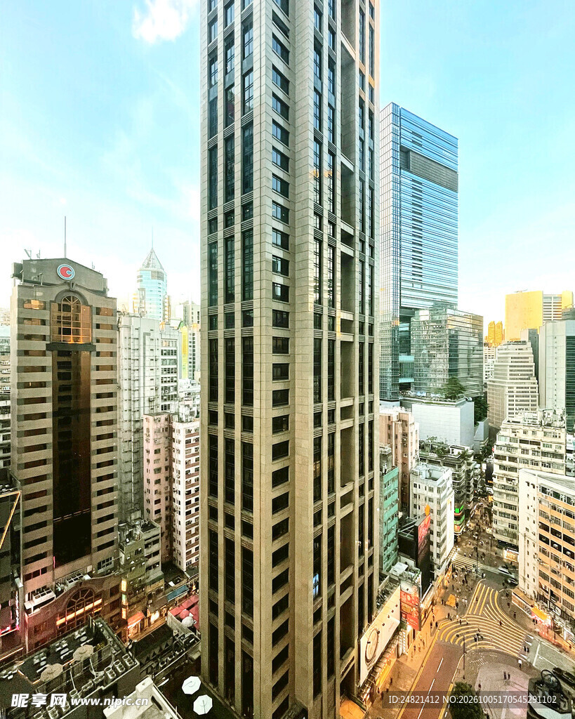 城市CBD摩天大楼景观