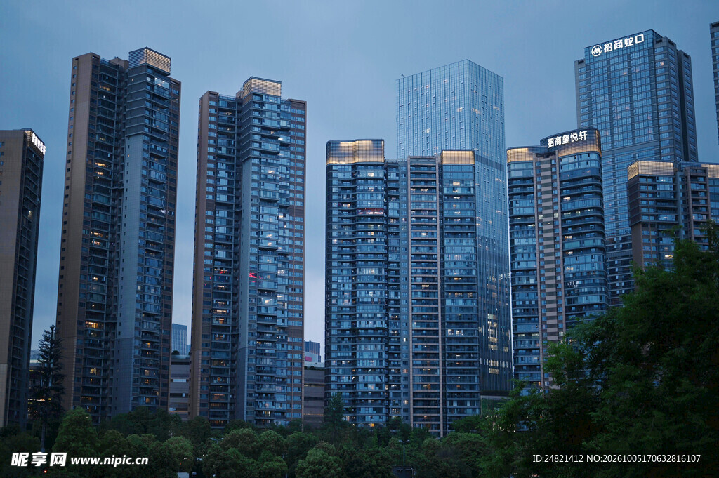 城市高层住宅建筑群