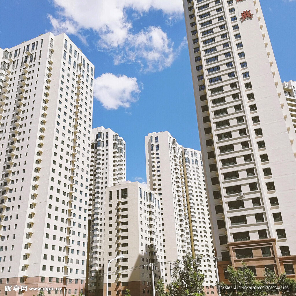 城市高层居民楼群