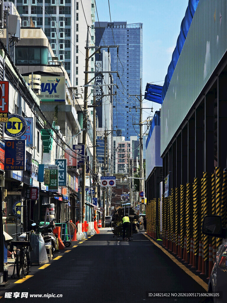 城市商业街街景