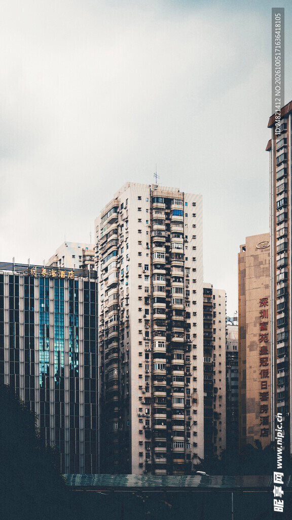 城市高层住宅建筑群
