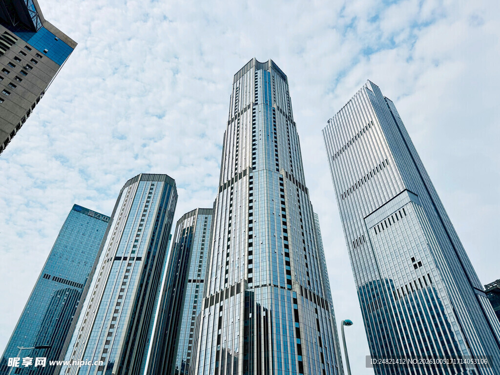 现代都市摩天建筑群