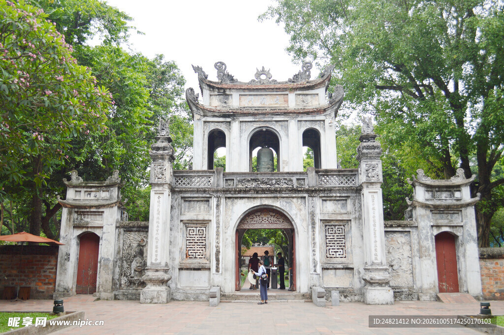 传统古建门楼景观