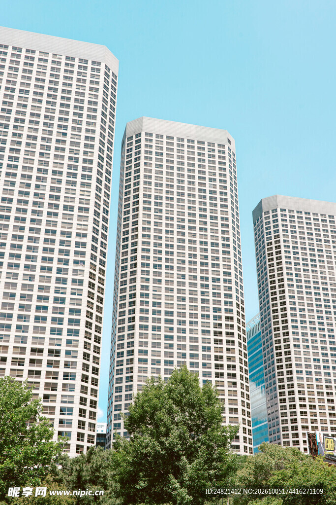 城市高层住宅建筑群