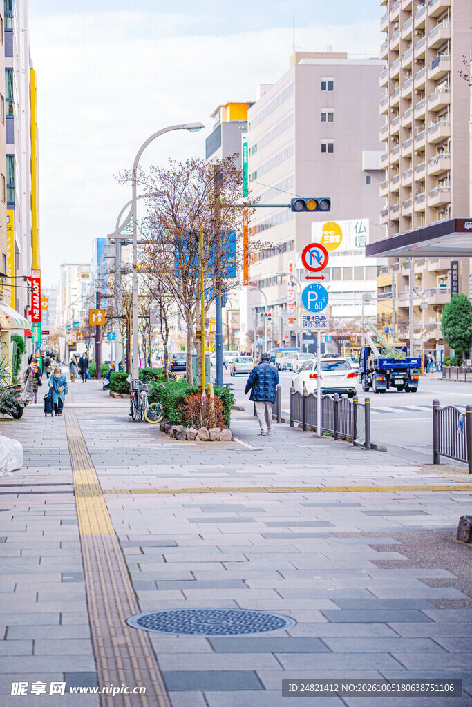 城市街道街景风光