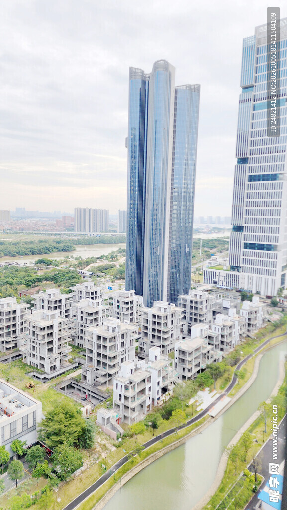 城市滨水建筑群