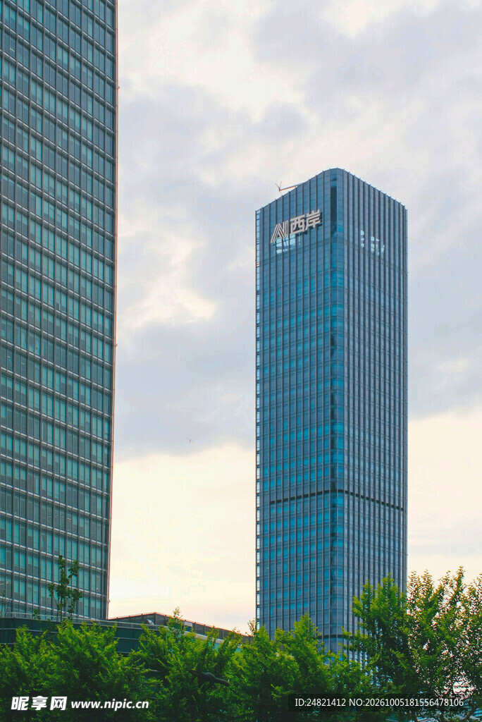 城市现代商务高楼景观
