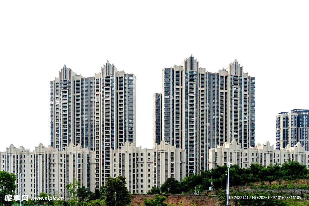 城市高层住宅建筑群