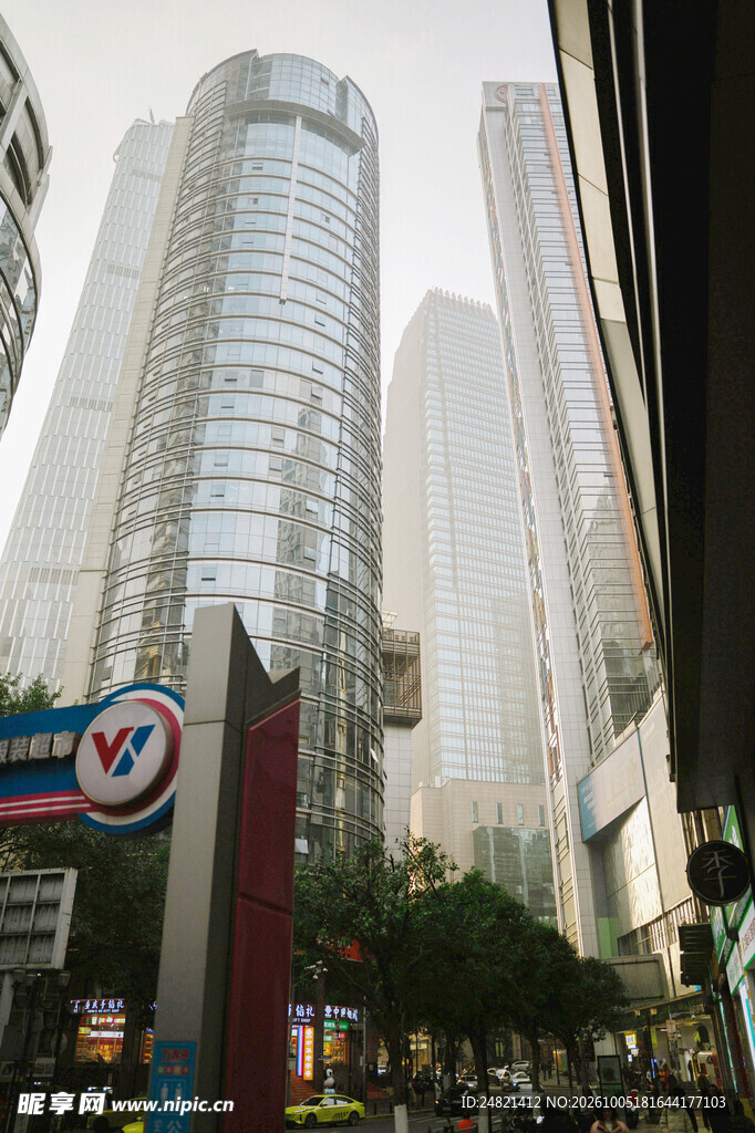 都市CBD高楼街景