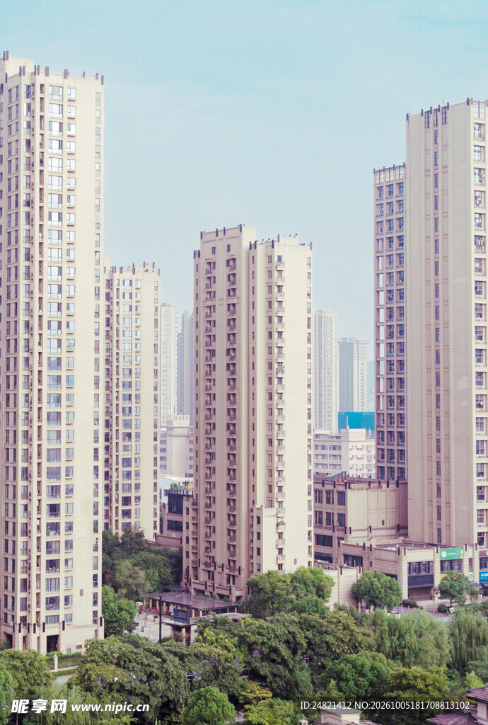 城市高层住宅建筑群