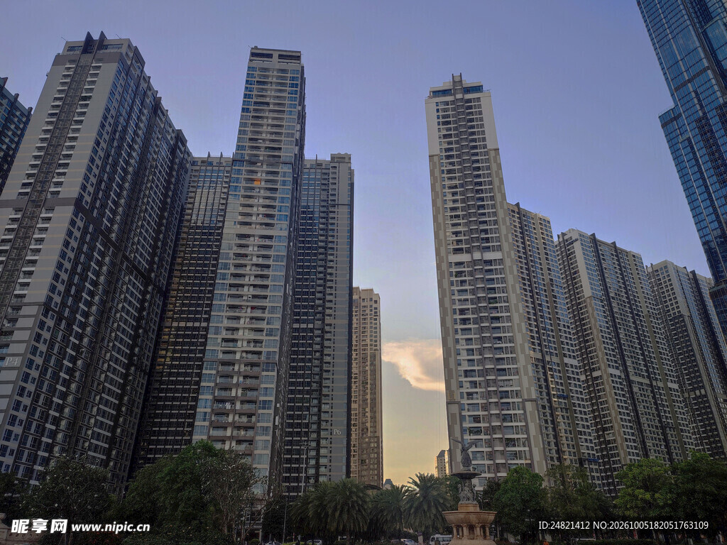 城市高层住宅建筑群