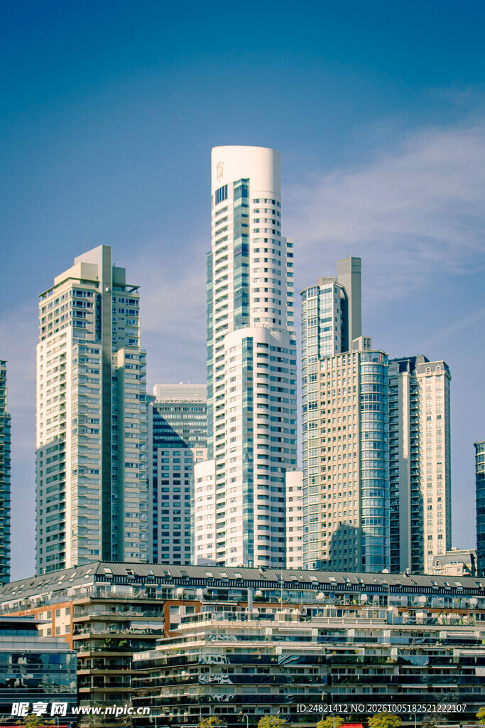 城市CBD摩天建筑群