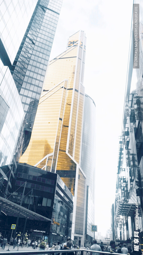 现代都市摩天大楼景观