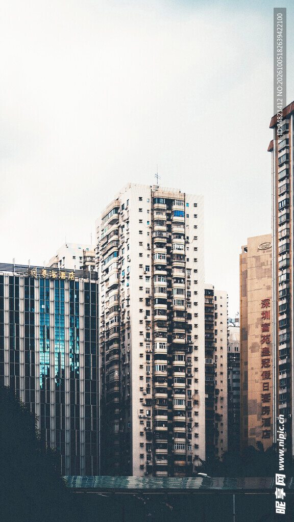 城市高层住宅建筑群