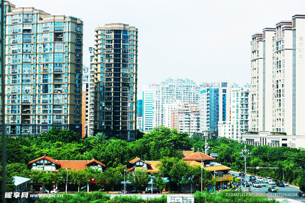 城市高层住宅建筑群
