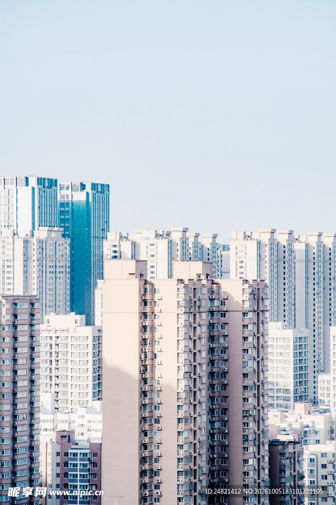 城市高层住宅建筑群