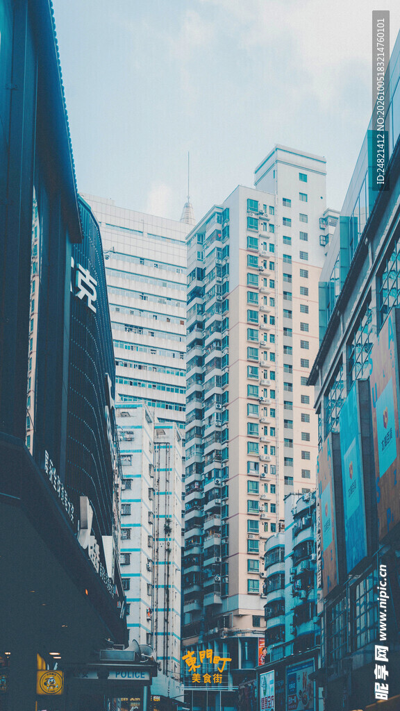 城市CBD摩天建筑群