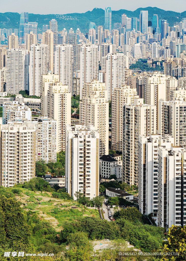 城市高密度住宅群