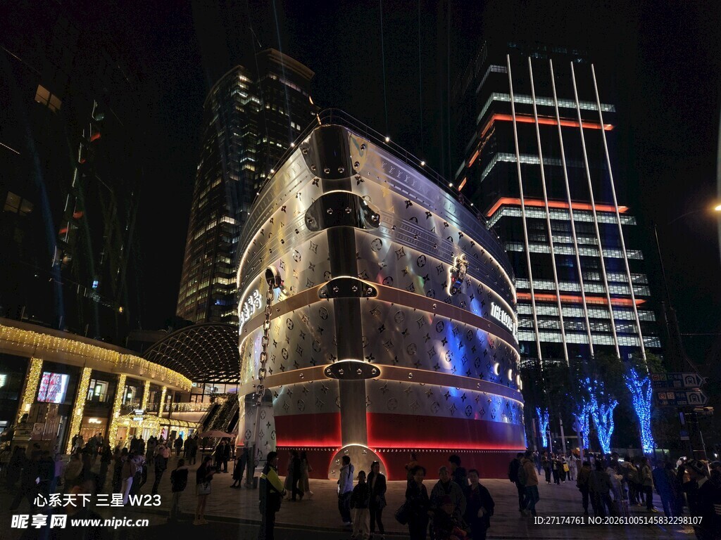 都市商圈夜景