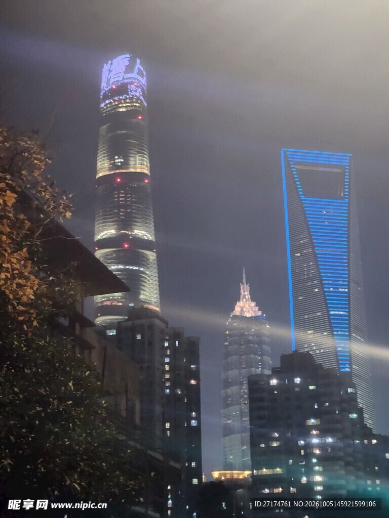 上海陆家嘴夜景