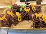 紫海藻火锅食材摆盘