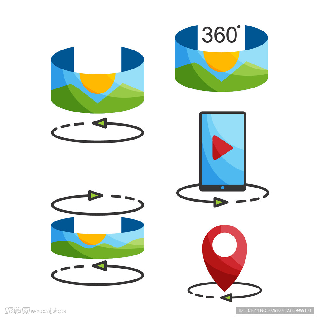 360度图标