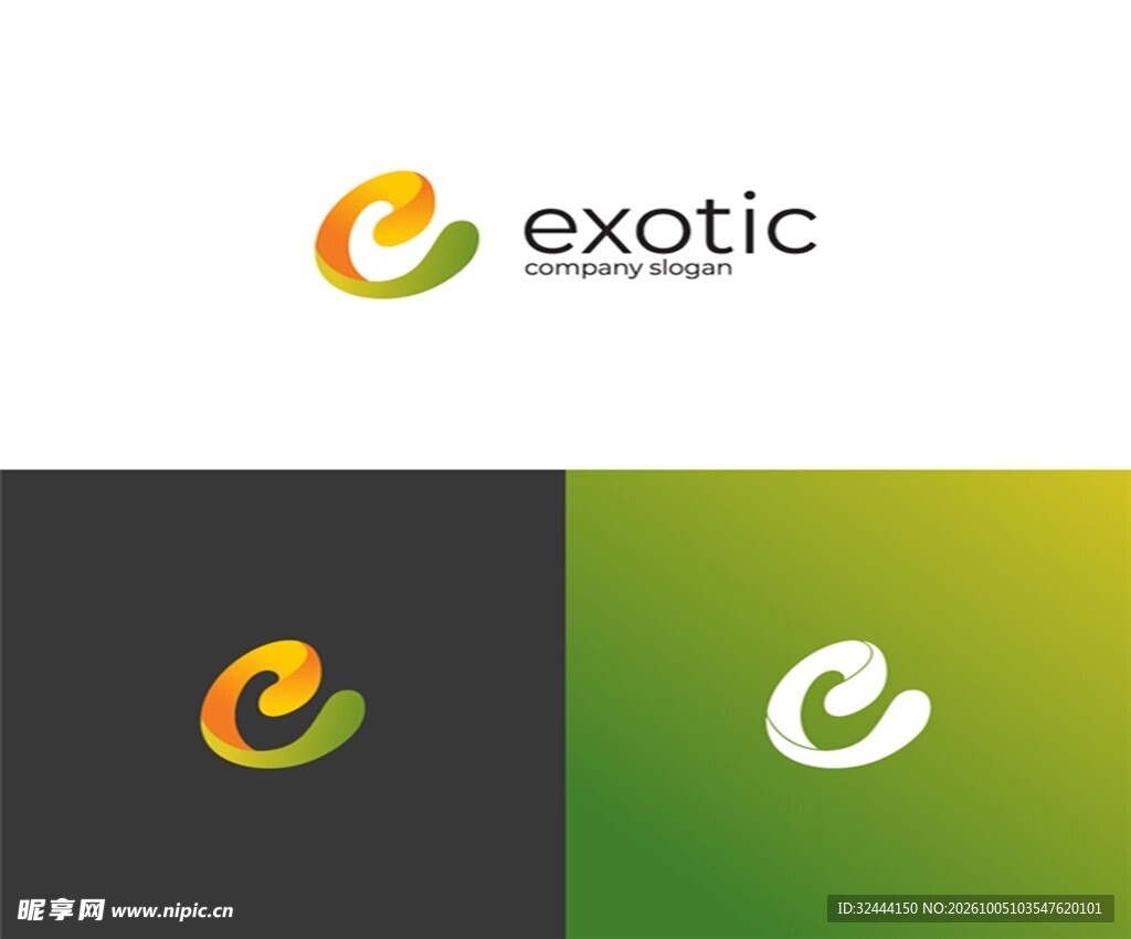 创意字母E品牌logo设计