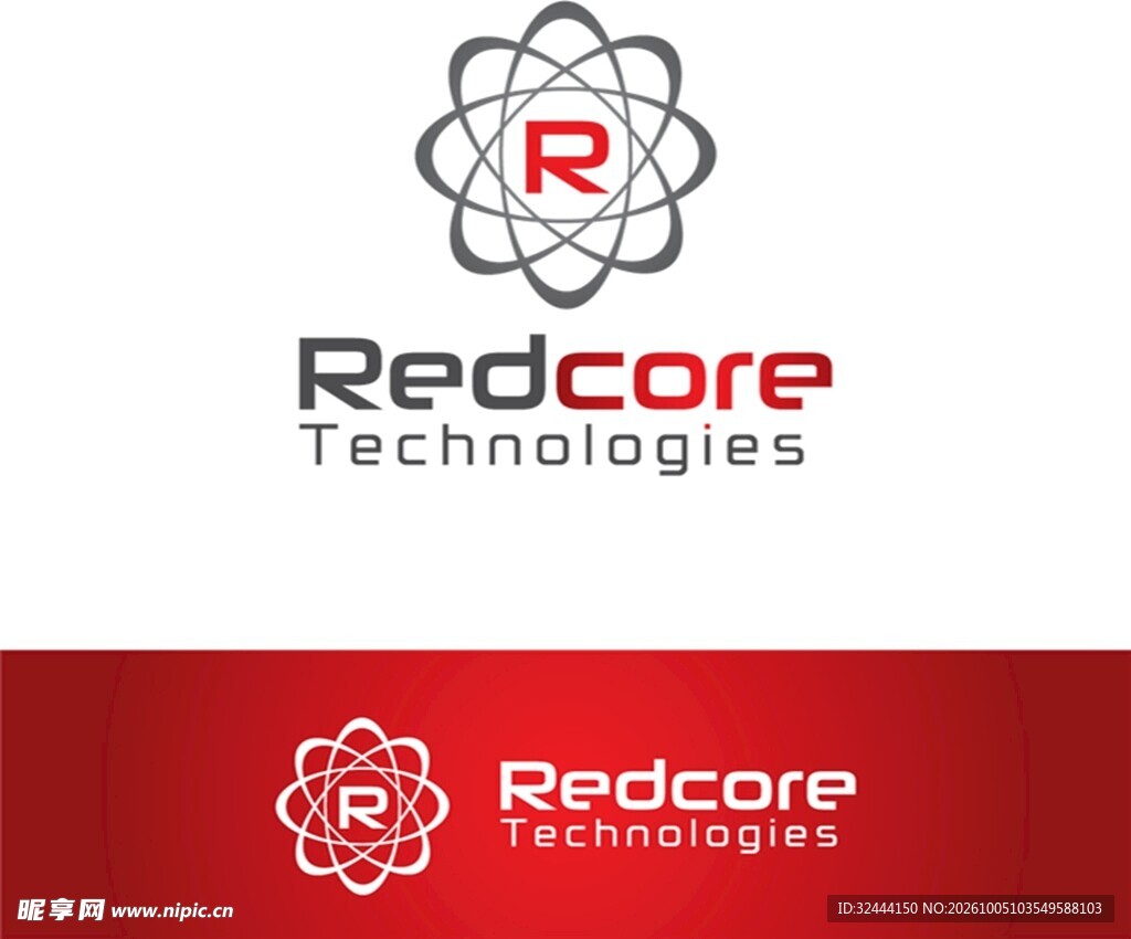 Redcore科技logo设计