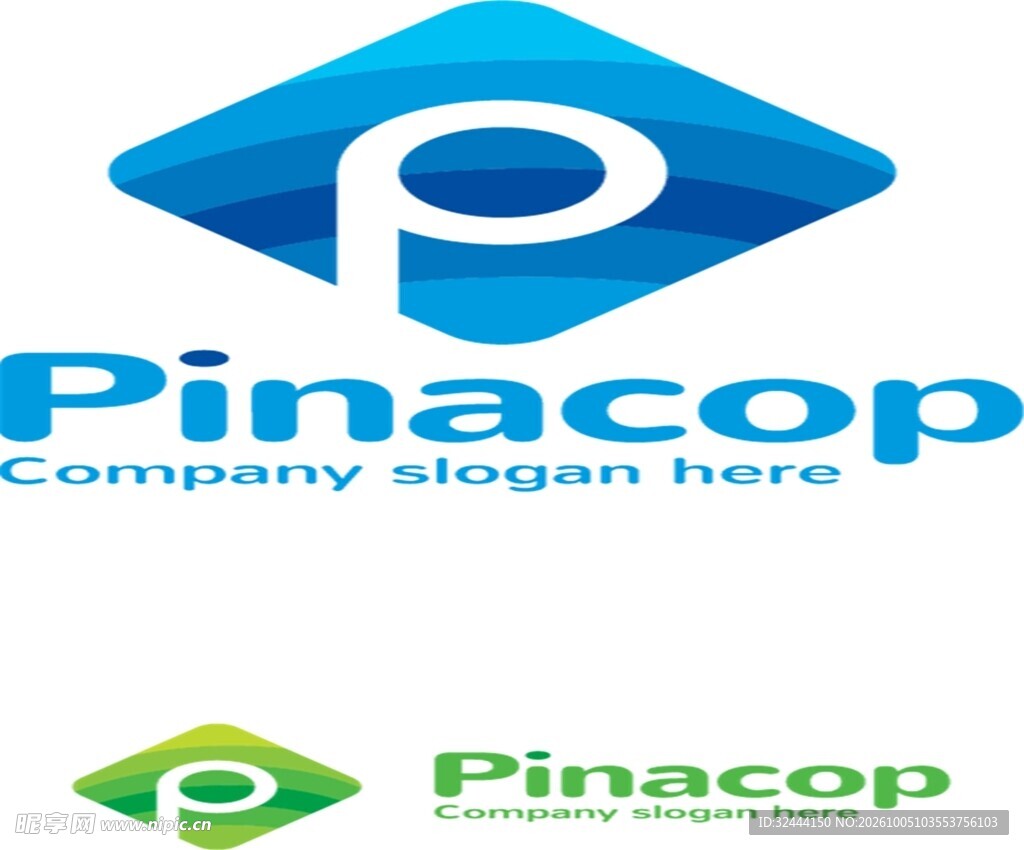 P字母品牌logo