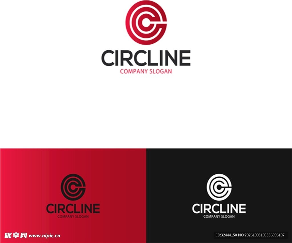 环形C字母创意logo设计