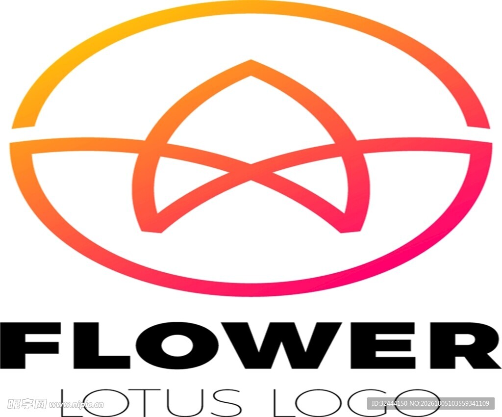 花卉创意品牌logo