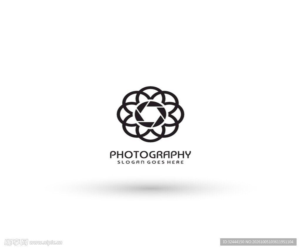 摄影花形logo设计