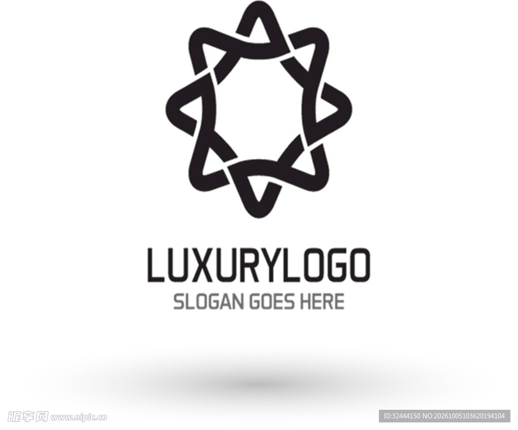 星形轻奢品牌logo设计