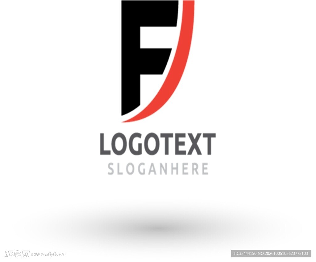 F字母创意logo设计