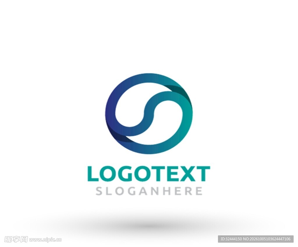 创意环形渐变logo模板
