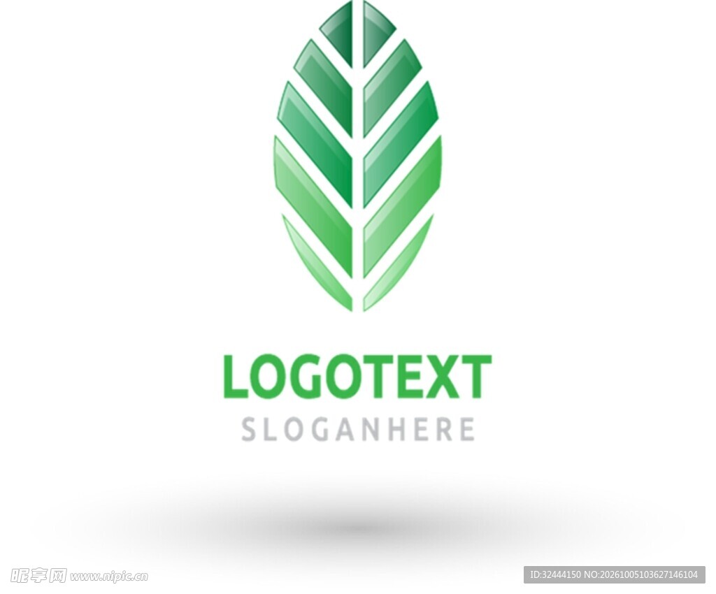 绿叶生态品牌logo设计